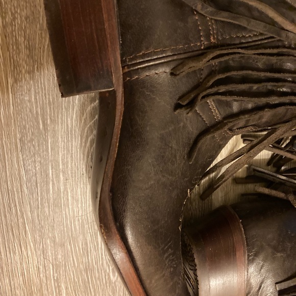 NIB Wildflowers Brown Fringe Western Boot Size 7 - Picture 4 of 6